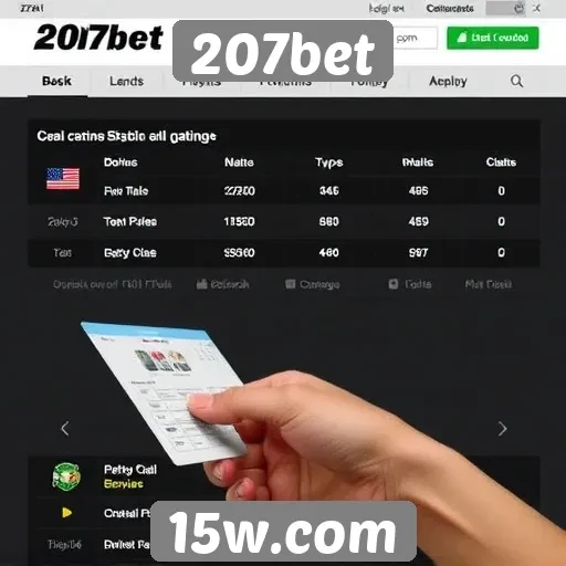 Avaliação das opções de pagamento no 207bet